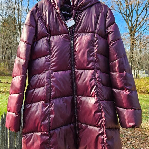 Sam Edelman Jackets & Blazers - Sam Edelman down, long, warm coat size L cranberry